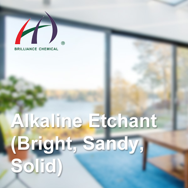 Alkaline etchant (maliwanag, mabuhangin, solid)